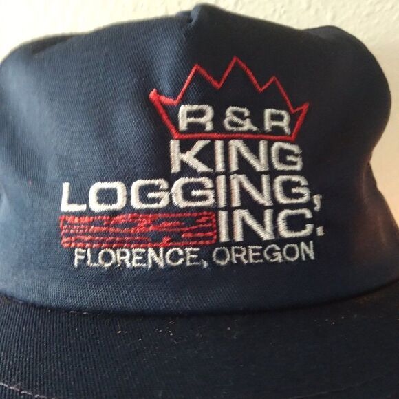Vintage R&R King Logging Florence Oregon Snap Back Hat - Picture 2 of 6